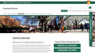 
                            9. UAB - Graduate School - Graduate Admissions