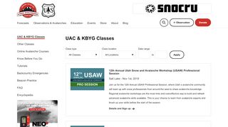 
                            8. UAC & KBYG Classes - Utah Avalanche Center