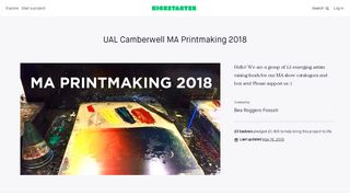
                            8. UAL Camberwell MA Printmaking 2018 by Bea Roggero Fossati ...