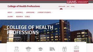 
                            8. UAMS College of Health Professions