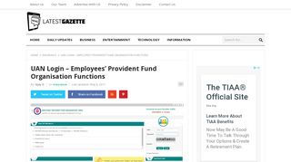 
                            7. UAN Login - Employees’ Provident Fund Organisation Functions