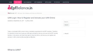 
                            3. UAN Login: How to Login at UAN Member Portal Online?