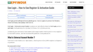 
                            7. Uan login - How to UAN Registration & Activation guide ...