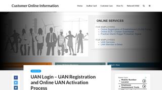 
                            8. UAN Login – UAN Registration and Online UAN Activation Process