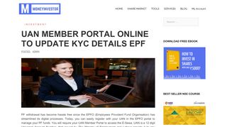 
                            7. UAN MEMBER PORTAL ONLINE TO UPDATE KYC DETAILS EPF