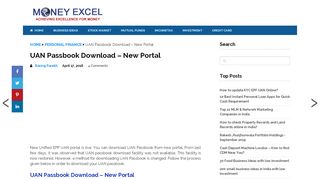 
                            3. UAN Passbook Download - New Portal - MoneyExcel.com