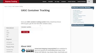 
                            5. UASC Tracking - UASC Container Tracking