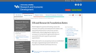 
                            6. UB and Research Foundation Rates - Vice President Research and ...