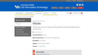 
                            5. UB Jobs - UBIT - University at Buffalo