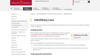 
                            9. UB Osnabrück »Interlibrary Loan« - uni-osnabrueck.de