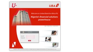 
                            6. UBA Login Screen - United Bank for Africa