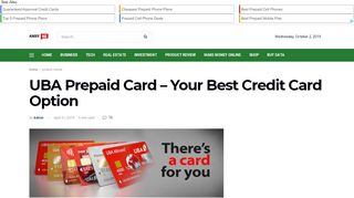 
                            7. UBA Prepaid Card - Your Best Credit Card Option - …