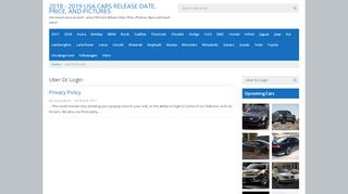 
                            6. Uber Dc Login | 2018 - 2019 USA Cars Release Date, Price ...