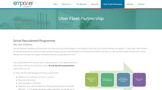
                            7. Uber Fleet Partnership – Empower