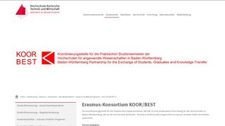 
                            4. über KOOR/BEST – Hochschule Karlsruhe – Technik und ...