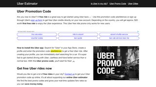 
                            6. Uber Promo Code → Get a Free Uber Ride now (Aug, 2019)