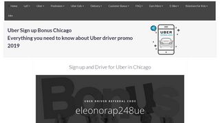 
                            3. Uber Sign up Bonus Chicago [new 2019]-Best Uber Driver Promo