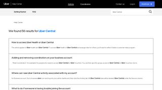 
                            9. Uber+Central - Uber for Business Help Center