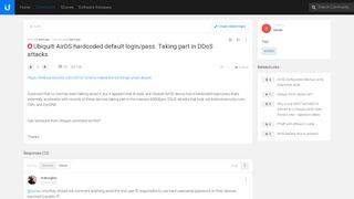 
                            3. Ubiquiti AirOS hardcoded default login/pass. Taking part ...