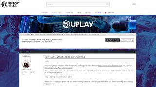 
                            5. [Ubisoft_Account] Can't login to Ubisoft website and ...