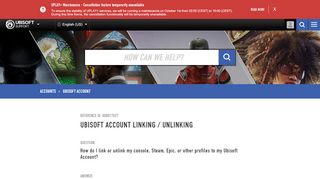 
                            1. Ubisoft Account Linking / Unlinking - Ubisoft Support