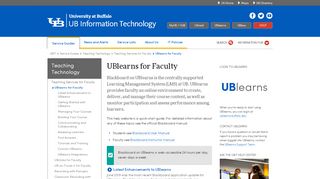
                            7. UBlearns for Faculty - UBIT - University at Buffalo