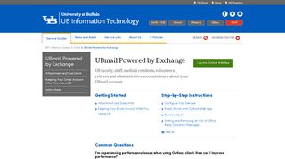 
                            1. UBmail Powered by Exchange - UBIT - University at Buffalo