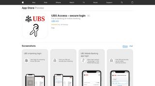 
                            1. ‎UBS Access – secure login on the App Store