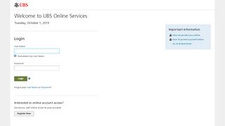 
                            1. UBS Online Services