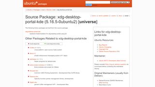
                            4. Ubuntu – Details of source package xdg-desktop-portal-kde in eoan