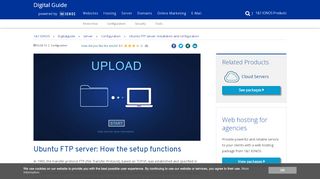 
                            3. Ubuntu FTP server: Installation and configuration - 1&1 IONOS
