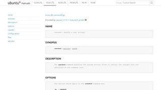 
                            9. Ubuntu Manpage: usermod - modify a user account