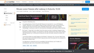 
                            6. ubuntu - Mouse cursor freezes after wakeup in Kubuntu 16 ...