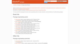 
                            4. Ubuntu – Package Search Results -- xdg-desktop-portal