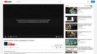
                            11. Ubuntu Server 16.04 on a Raspberry Pi 3 Review - YouTube