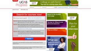 
                            5. UCAS Progress: Course search