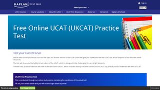 
                            6. UCAT Free Practice Test | Kaplan - kaptest.co.uk