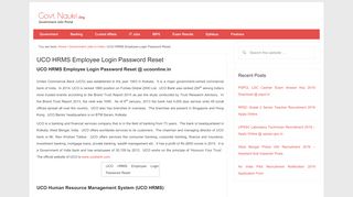 
                            7. UCO HRMS Employee Login Password Reset - govtnaukri.org