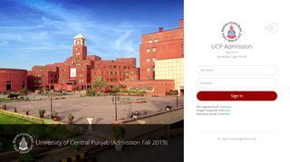 
                            3. UCP Admission | Login Page