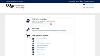 
                            8. UCSF Employee Self - IT Service Desk - ServiceNow