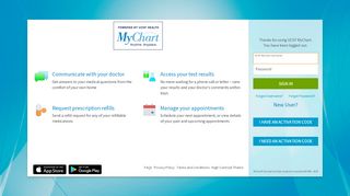 
                            4. UCSF MyChart - Your secure online health connection