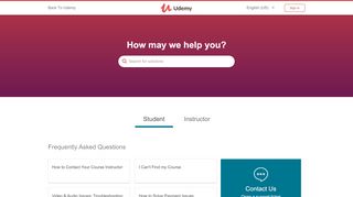 
                            4. Udemy support