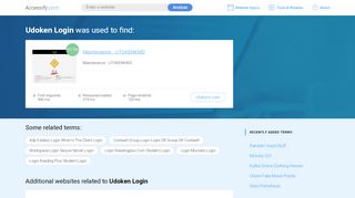 
                            1. Udoken Login at top.accessify.com