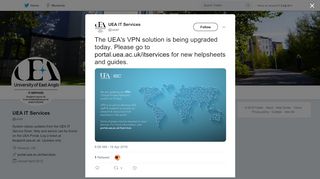 
                            2. UEA IT Services on Twitter: 