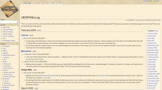 
                            4. UESPWiki:Log - The Unofficial Elder Scrolls Pages …