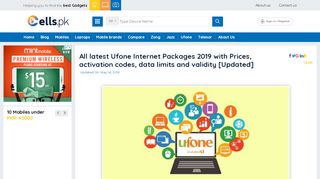 
                            11. Ufone Internet Packages 2019: Hourly, Daily, Weekly ...