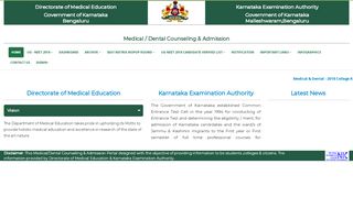 
                            2. UG NEET 2018 Portal - cetonline.karnataka.gov.in