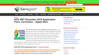 
                            10. UGC NET December 2018 Application Form, Correction - Apply ...