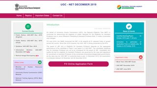 
                            5. UGC - NET JUNE 2019 - ntanet.nic.in