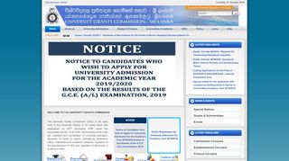 
                            9. ugc.ac.lk - University Grants Commission - Sri Lanka